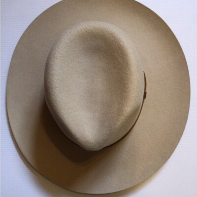 SALE Rare Wyeth  high crown wool rancher Cream Wool Felt Rancher Hat Billie main image 4
