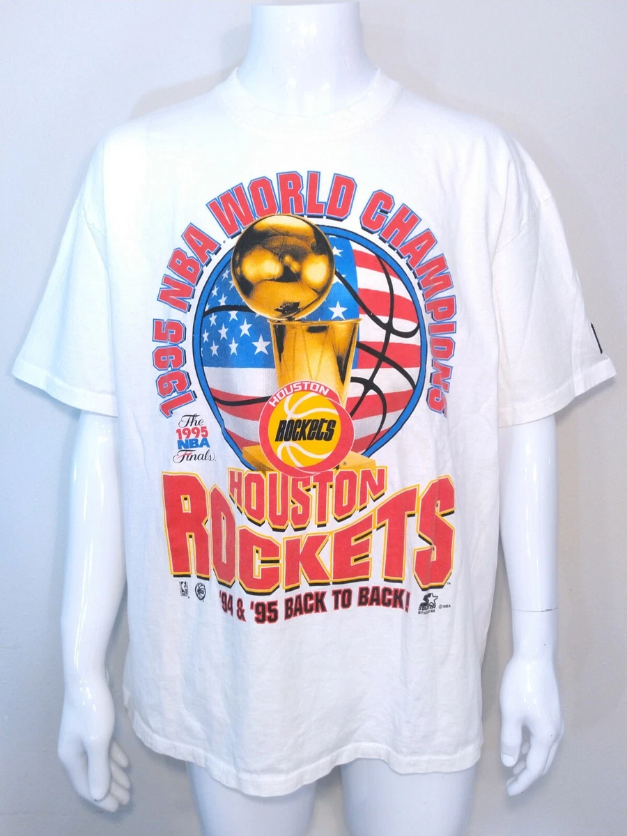 Vintage Starter - Houston Rockets NBA World Champions T-Shirt 1995