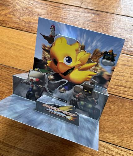 Chocobo Racing Final Fantasy PS1 Rare Japanese Phone Card and Pop Up Card SQUARE - Picture 7 of 12