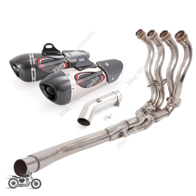 Exhaust System Header Pipe Muffler Silencer For Suzuki GSXR600 GSXR750 2011-2023