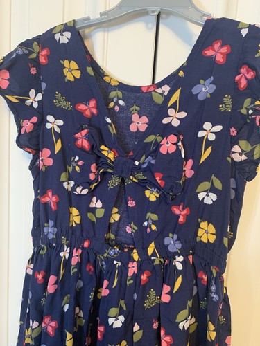 girls navy blue flower girl Carters Size 8 - Picture 4 of 5