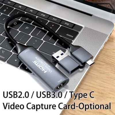 Type C USB 3.0 HDMI Video Capture Card 4K 1080P Fr Game Recording Live Streaming