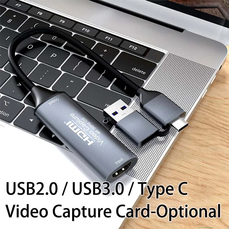 Type C USB 3.0 HDMI Video Capture Card 4K 1080P Fr Game Recording Live Streaming