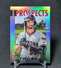 Jordan Lawlar Modern Prospects Rookie 2023 Bowman Chrome Card #MP-2 Diamonbacks. rookie card picture