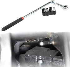 64180 Actuator Motor Wrench Kit 5.5mm 7mm 8mm Sockets 1/4" Square Drive Adapter