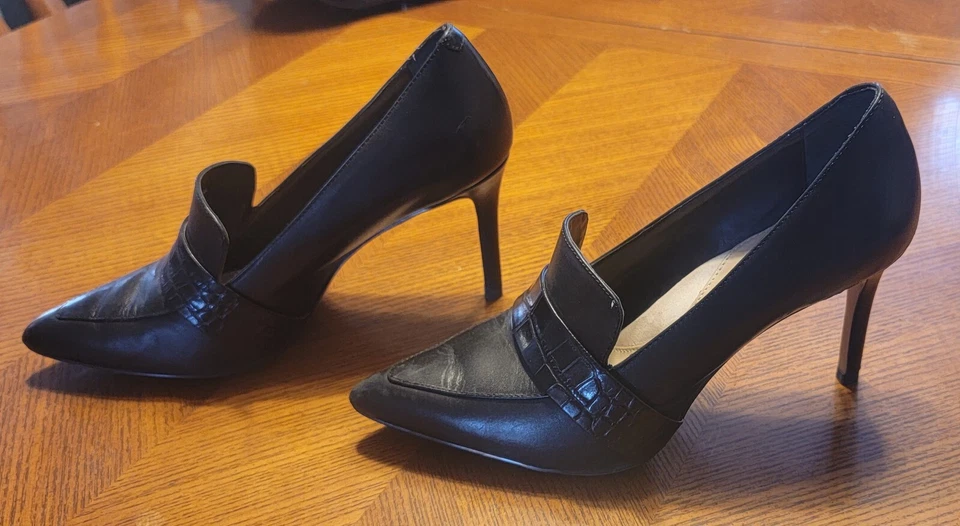 复古 Banana Republic 皮革高跟鞋 6.5 码 — 第 2/3 张图片