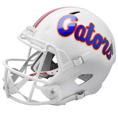 Florida Alligatoren Chrom Aufkleber weiß Speed Full Size Replica Football Helm - Bild 2 von 5
