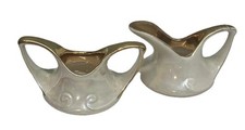 Pearl China Co. Lusterware Creamer & Sugar Set with 22K Gold Handles — listing 4