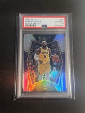 LeBron James - 2021-22 Panini Select #195 Silver Prizm PSA 10
