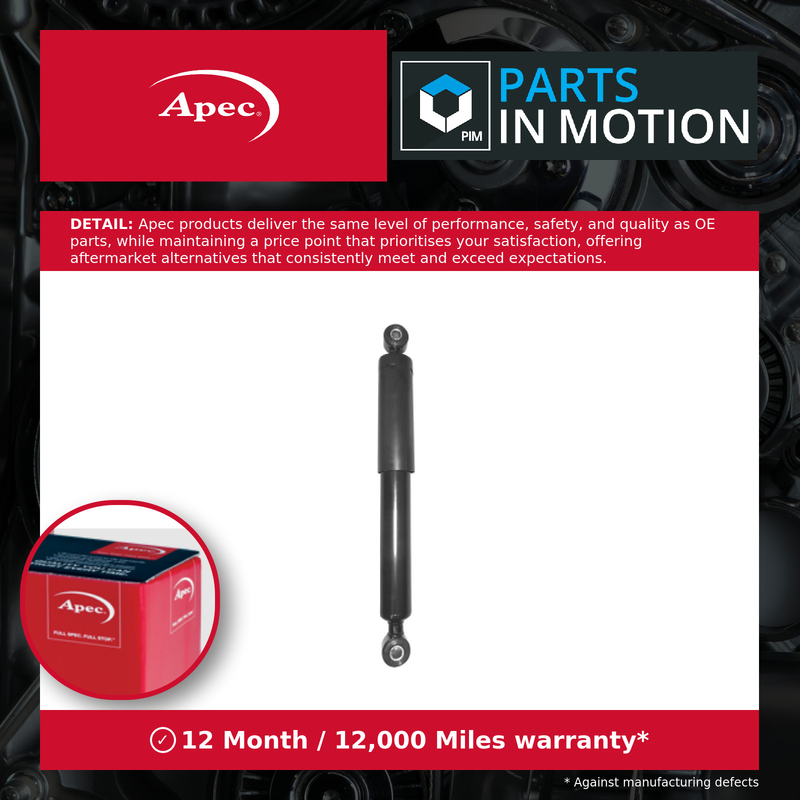 2x Shock Absorbers (Pair) fits SUBARU JUSTY G3X 1.5 Rear 2003 on M15A Damper New
