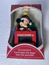 Countdown To Christmas Ornament Disney Hallmark Keepsake Mickey Mouse Led Screen