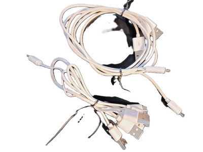 USB Charging/Data Cables A to Micro-B, White, 4 Available, Up to 20% Off