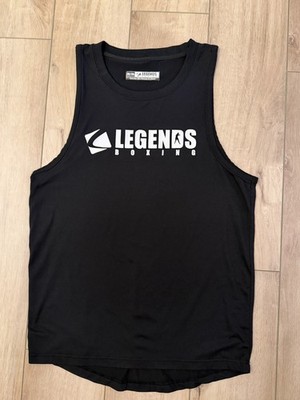 Legends Boxing Black Tank Top-Men's M/XL-Bodybuilding Training Workout