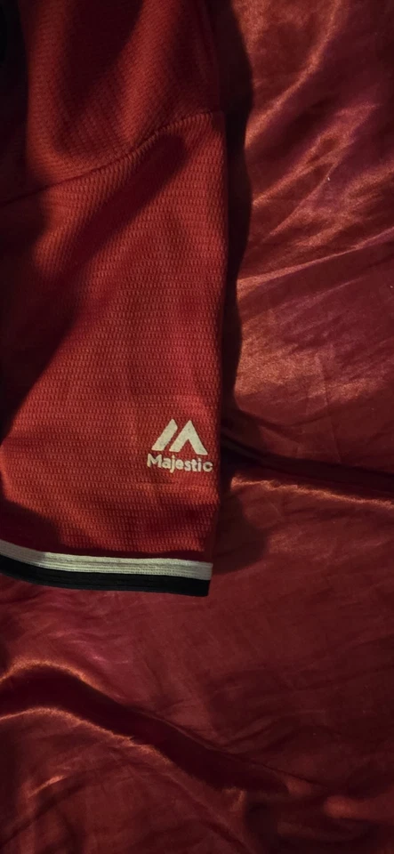 Camiseta de béisbol roja de los Nacionales de Washington Daniel Murphy #20 MLB Foto 4 de 4