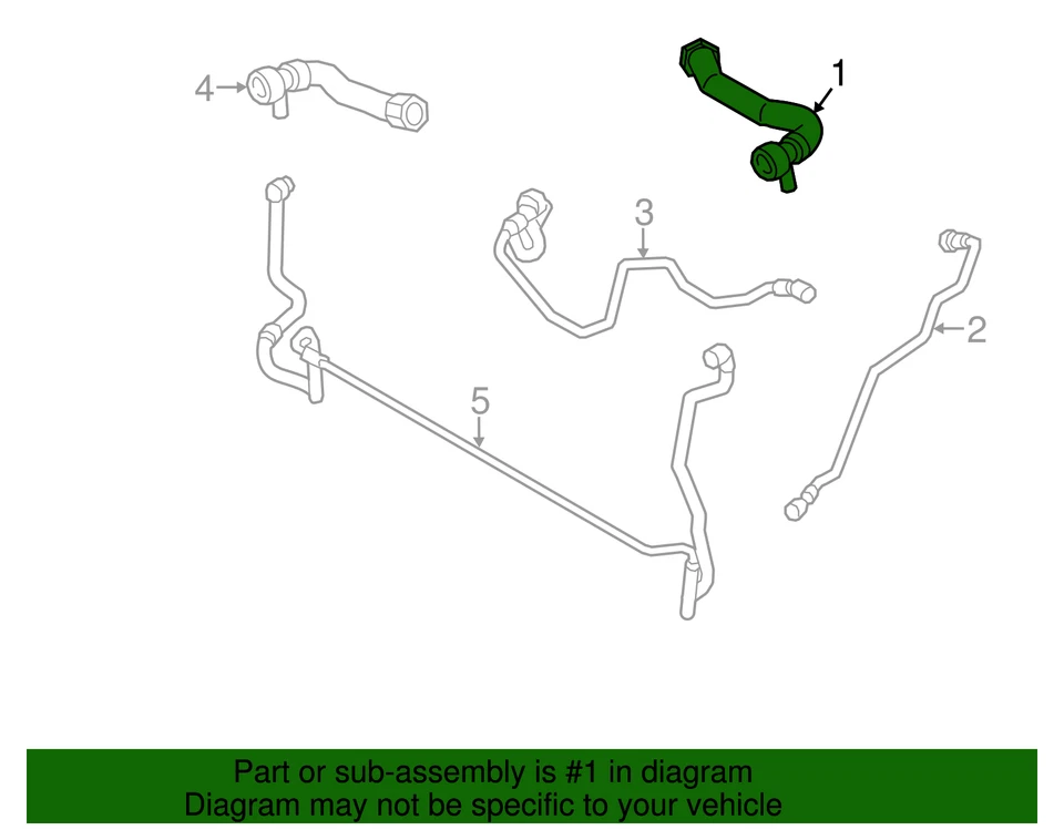 Genuine BMW Upper Hose 17-12-8-513-603 - Image 2 of 2