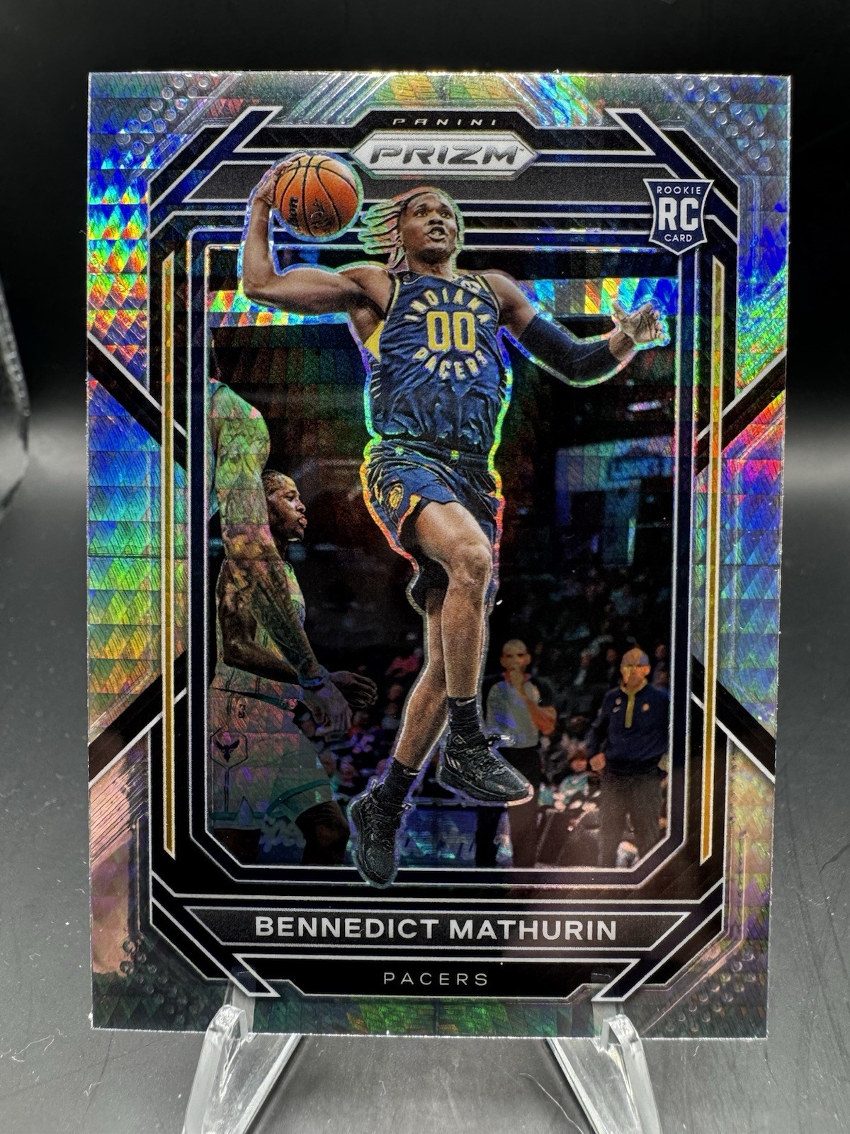 2022-23 Panini Prizm Bennedict Mathurin Silver Hyper Prizm #254 Rookie RC