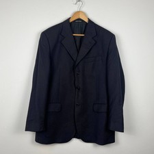 Yves Saint Laurent Wool Vintage Blazer Dot Black Size 52