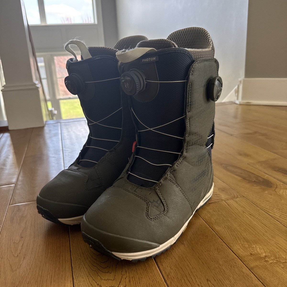 Burton Imprint 3 Photon Boa Snowboard Boots - Men\'s Sz 7.5 - Black + White Soles Men main image 2
