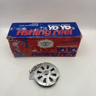 ebay yo yo fishing reel 3 Pack Mechanical Fisher's Reels (Flat Trigger Model) boat docks 12 Mechanical Fisher Yo-Yo Fishing