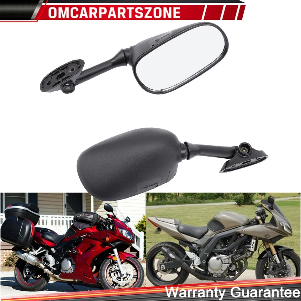 Espejos retrovisores laterales aptos para Suzuki SV650S 2003-2010 GSXR750 2004-2005 2004 Foto 3 de 4