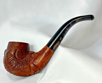 Vtg Bertram #80 Pipe Carved Wood Claw Design Bent Apple Style Washington DC