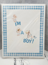 1956 I  M A BOY Combo Baby Book Photo Album CR Gibson  Helen Berry Moore