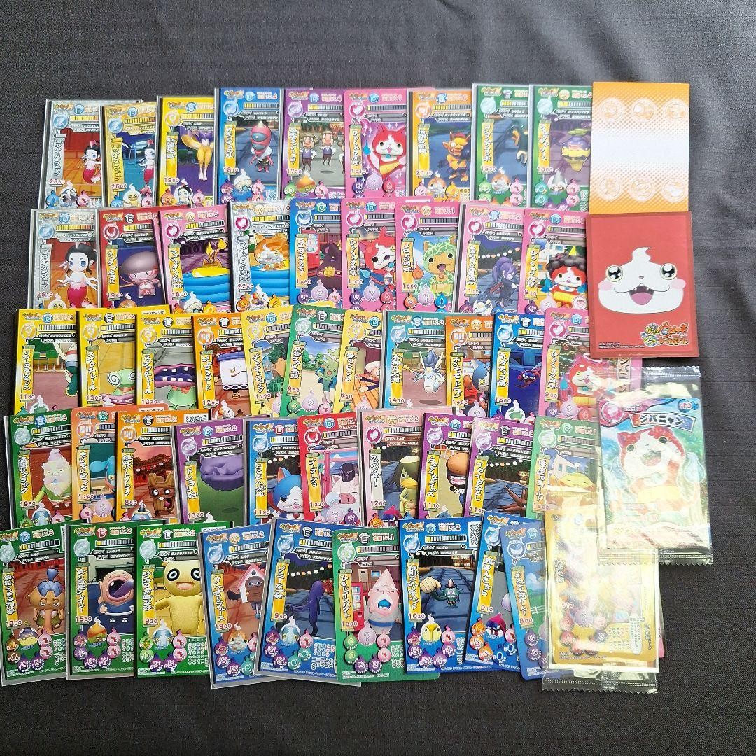 Yokai Watch Card Lot Set with Jibanyan Mermaid Topanyan Characters