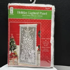 Vintage Merry Brite Frosty's Trio White Christmas Holiday Lighted Panel 40"X84"