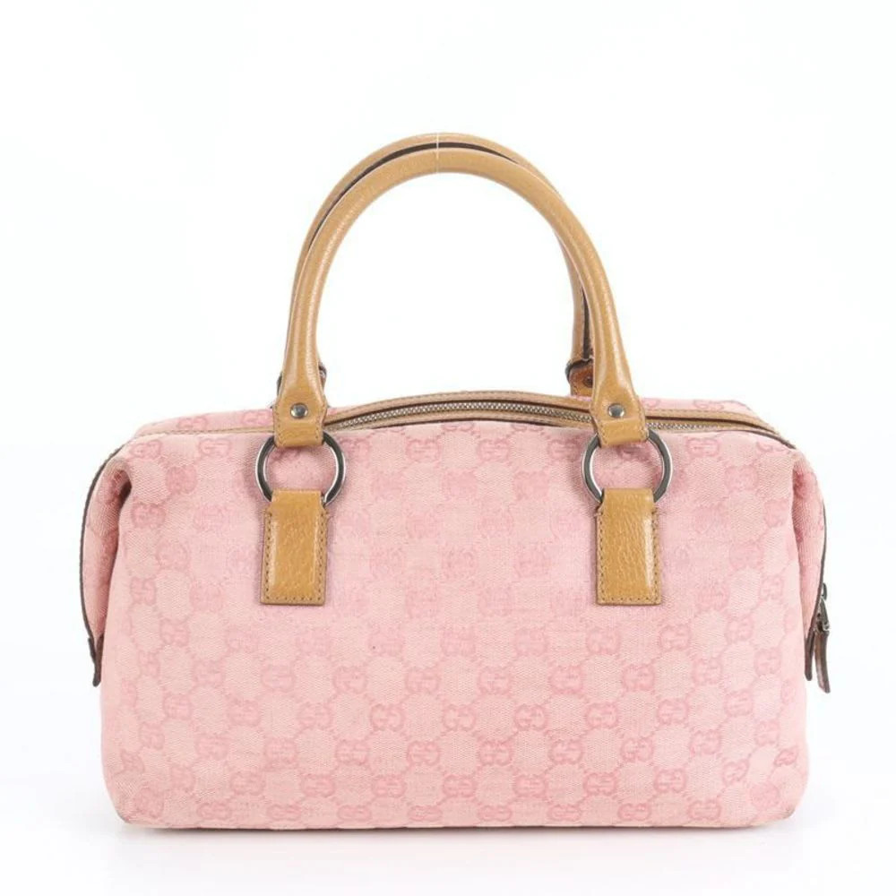 GUCCI ボディバッグ ピンク グッチGGプリント スモールベルトバッグ ピンク レディース カーフ