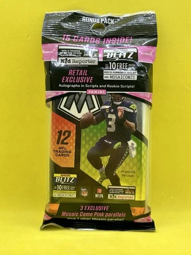 2021 Panini Mosaic NFL Football Fat Pack Factory Sealed