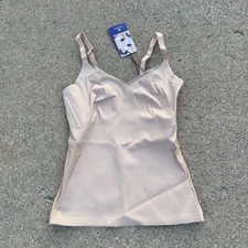 Honeylove CrossOver Cami Sand Runway Compression Tummy Control Shape-wear Sz M