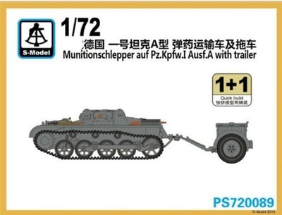 Tank 1/72 Munitionschlepper Auf Pz.kpfw.I Ausf.A w/Trailer 1+1 Plastic Model Kit