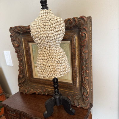 Unique BOHO CHIC Dress Form/ Mannequin DECOR 17inch total height - As-is  | eBay