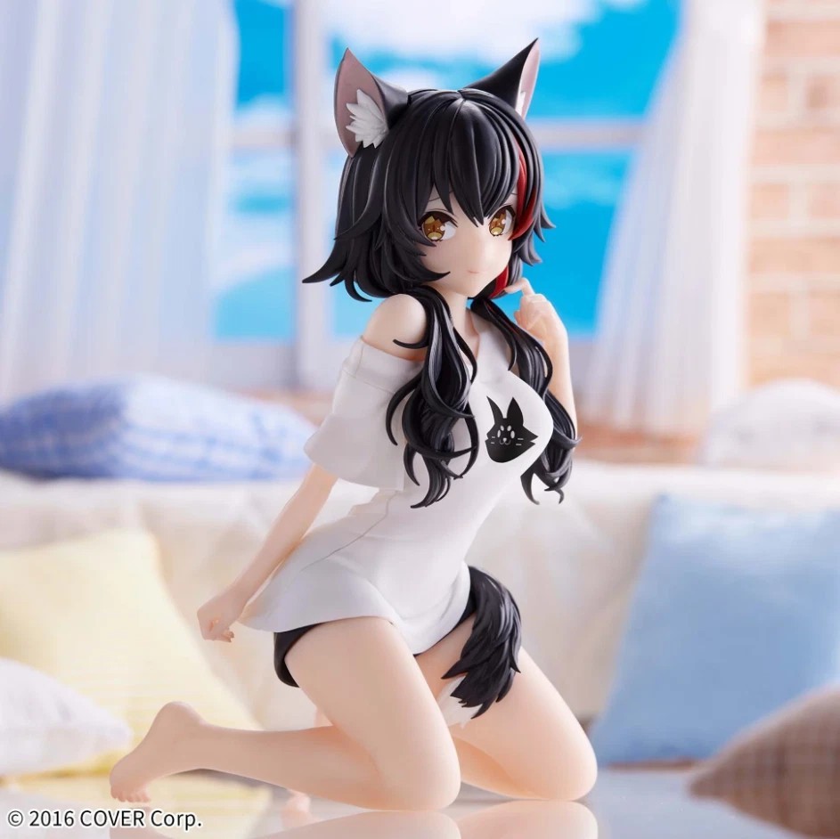 Figurine Hololive Ookami Mio Relax Time statuette de collection en PVC 21cm