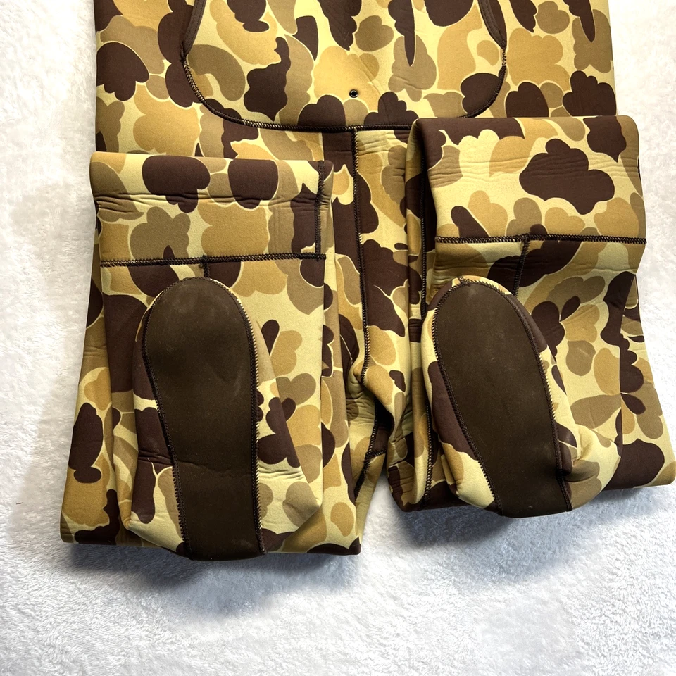 VTG Cabela's Neoprene Duck Camo Waders Men MT Shell/Hand Pouch Hunting VGC - Image 4 of 4