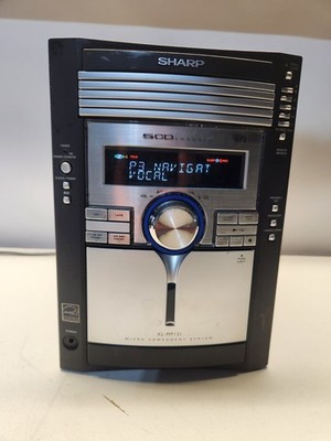 Sharp XL-MP131 - 5 CD Changer Stereo System MP3 Radio No Tape READ