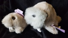 Vintage Puffkins Plush WHISKERS Walrus  Keychain Key Ring NWT HTF