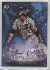 2016 Bowman Inception Prospect Auto Blue 22/99 Hunter Cole #PA-HC Auto r9g