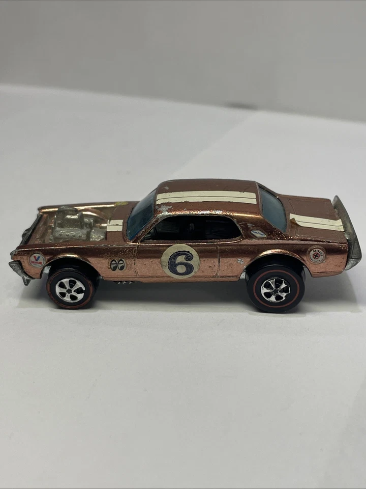 Hot Wheels Redline 1969 Nitty Gritty Kitty Copper/brown Chromey Hong Kong RARE - Image 4 of 4