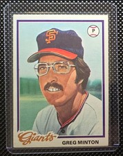 1978 Topps #312 Greg Minton P San Francisco Giants