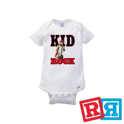 Kid Rock Gerber Baby Onesie  Cotton Unisex White Short Sleeve Bodysuit