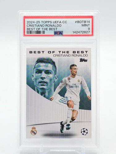 CRISTIANO RONALDO 2024-25 TOPPS CHAMPIONS LEAGUE BEST OF THE BEST PSA 9 Q7468