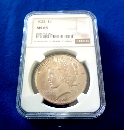 1923 PEACE DOLLAR - NGC MS63