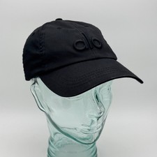 Alo Yoga Off-Duty Cap Black Baseball Hat Cotton Adjustable Dad Cap Logo
