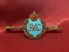 WW1 Silver Enamel RAC Royal Armoured Corps Sweetheart Brooch w/pin fixing KC