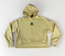 NWOT The North Face Womens Hoodie Small Sweatshirt Yellow Pullover Logo