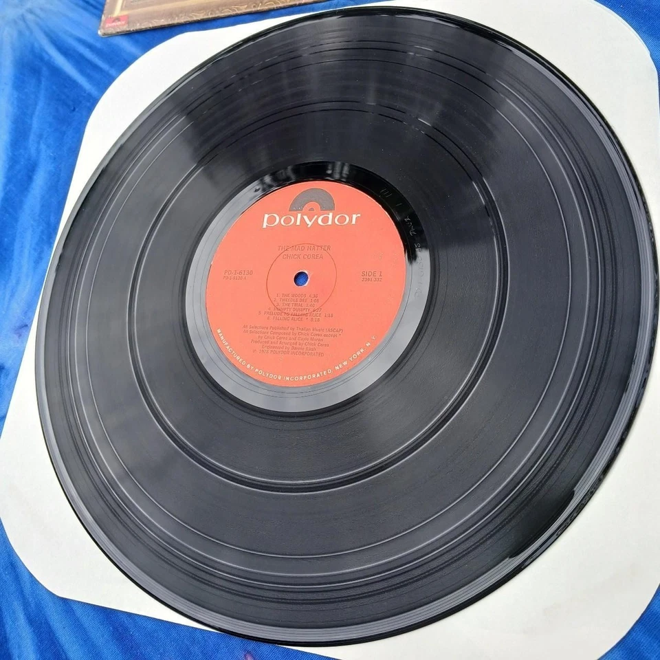 1978 Chick Corea Mad Hatter Vinyl NM / EXC Record Jazz Alice In Wonderland Foto 3 de 4