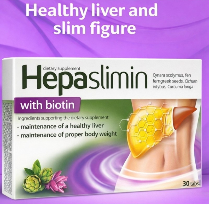 Hepaslimin with biotin 30x tablets Liver Support Detox slim figure