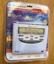 Midland WR-120 Weather Alert Radio with Clock and NOAA Alerts - NEW Sealed