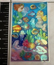 Sandylion Prism Mermaid Seahorse Ocean Sticker Sheet